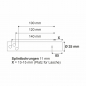 Preview: Schmierwelle Ø 25x100/140 mm 42CrMo4